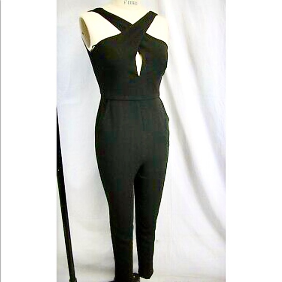 BCBG Generation CATSUIT Jumpsuit Open Back Cat Suit Pockets - Picture 9 of 12